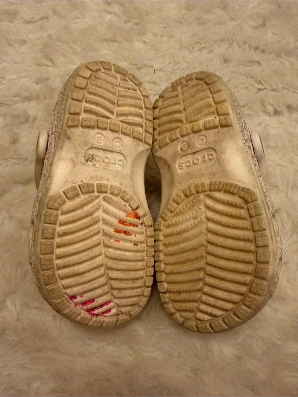 CROCS sparkly kids